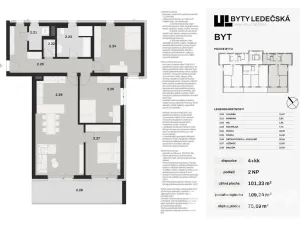 Prodej bytu 4+kk, Havlíčkův Brod, 101 m2