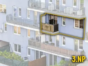 Pronájem bytu 2+kk, Praha - Michle, Novobohdalecká, 40 m2