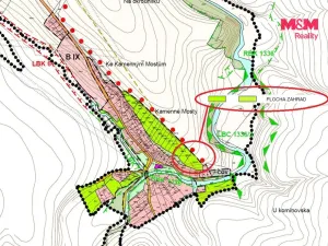 Prodej pole, Žleby - Zehuby, 1040 m2