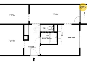 Prodej bytu 3+1, Postřelmov, 72 m2