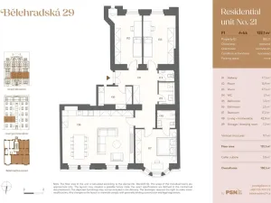 Prodej bytu 4+kk, Praha, Bělehradská, 125 m2