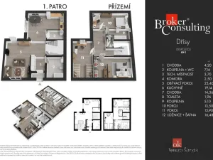 Prodej bytu 4+1, Dřísy, Hlavnovská, 129 m2