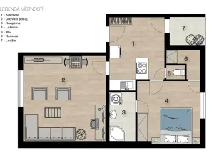 Prodej bytu 2+kk, Praha - Břevnov, Konecchlumského, 56 m2