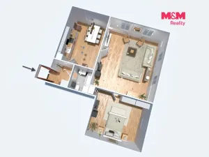 Prodej bytu 2+1, Všemyslice - Neznašov, 70 m2