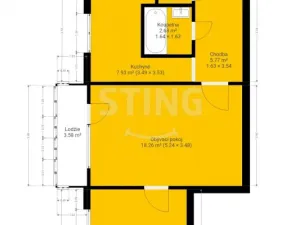 Prodej bytu 2+1, Valašské Meziříčí, Krátká, 54 m2