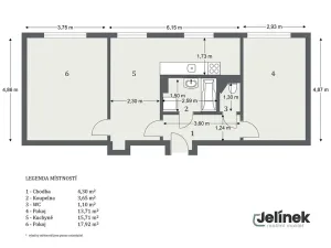 Prodej bytu 3+kk, Proseč, Rybenská, 58 m2