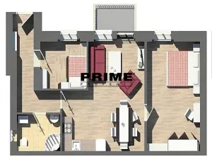 Pronájem bytu 3+kk, Praha - Vinohrady, Máchova, 63 m2