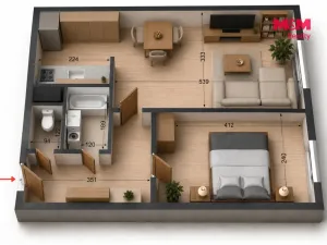 Prodej bytu 2+kk, Kolín, Želivského, 42 m2