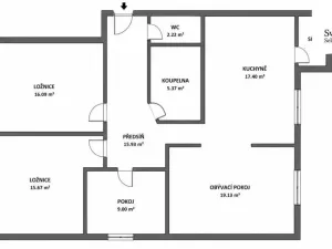 Prodej bytu 4+1, Chrášťany, Žlutá, 100 m2