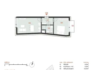 Prodej bytu 2+kk, Brno, Příční, 41 m2