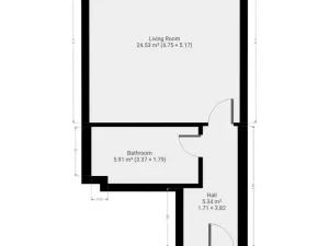 Pronájem bytu 1+kk, Praha - Miškovice, Vrátenská, 43 m2