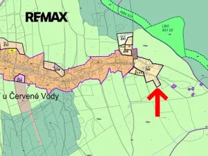 Prodej pozemku pro bydlení, Červená Voda, 1745 m2