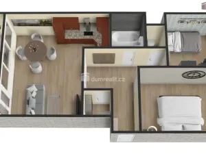 Prodej bytu 2+1, Praha - Čimice, Na hranicích, 71 m2