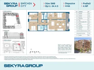 Prodej bytu 4+kk, Praha - Smíchov, Šiklové, 107 m2