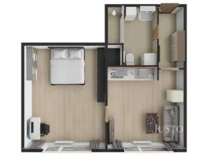 Pronájem bytu 2+kk, Ústí nad Labem - Severní Terasa, Šumavská, 37 m2