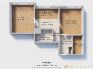Prodej bytu 2+1, Liberec, Matoušova, 58 m2