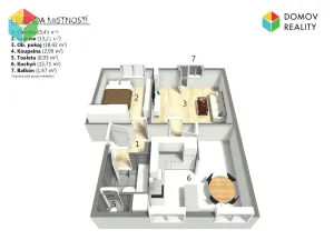 Prodej bytu 3+kk, Králův Dvůr, Pod Hájem, 57 m2