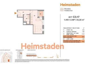 Pronájem bytu 1+kk, Praha - Holešovice, Vrbenského, 34 m2
