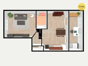 Pronájem bytu 2+kk, Opava, Englišova, 58 m2