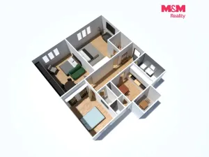 Prodej bytu 3+1, Ostrava - Přívoz, Orebitská, 99 m2