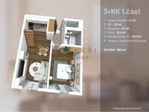 Prodej atypického bytu, Roudnice nad Labem, Okružní, 56 m2