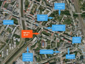 Pronájem bytu 1+1, Olomouc, Na Bystřičce, 31 m2