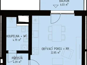 Prodej bytu 1+kk, Brno, Veveří, 40 m2