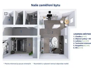 Pronájem bytu 2+kk, Havlíčkova Borová, Drahotín, 56 m2