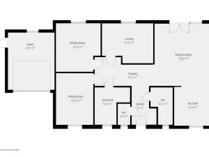 Prodej rodinného domu, Úherce, Východní, 115 m2