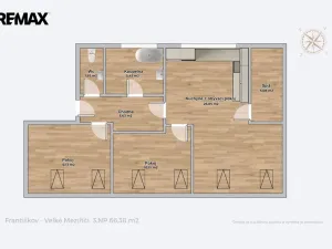 Pronájem bytu 3+kk, Velké Meziříčí, Františkov, 66 m2