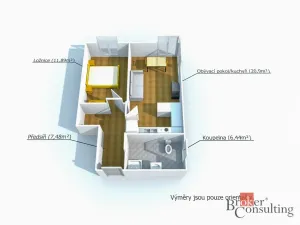Pronájem bytu 2+kk, Plzeň - Severní Předměstí, Pod Všemi svatými, 74 m2