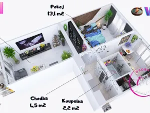 Prodej bytu 2+1, Jihlava, U Cihelny, 51 m2