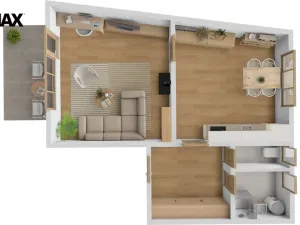 Prodej bytu 1+1, Hronov, Husova, 50 m2