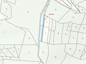 Dražba pozemku, Hovězí, 655 m2