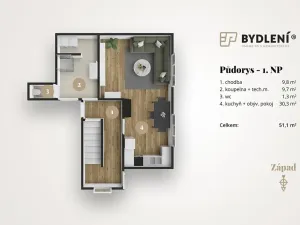 Prodej rodinného domu, Kladruby, 99 m2