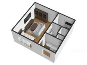 Prodej bytu 1+kk, Praha - Troja, Krynická, 28 m2