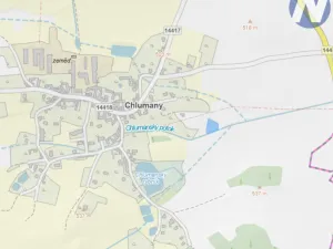 Prodej pozemku, Chlumany, 2447 m2
