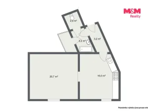 Prodej bytu 1+1, Karlovy Vary, Mattoniho nábřeží, 45 m2