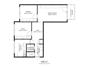 Pronájem bytu 3+1, Písek - Hradiště, Zahradní, 74 m2