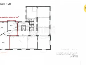 Pronájem kanceláře, Ostrava, Sokolská třída, 88 m2