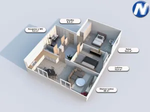Prodej bytu 3+kk, Pačejov - Pačejov-nádraží, 73 m2