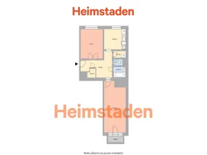 Pronájem bytu 2+1, Ostrava - Poruba, Nezvalovo náměstí, 60 m2