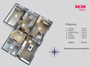 Prodej bytu 3+1, Starý Šachov - Malý Šachov, 97 m2
