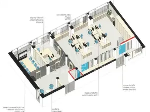 Pronájem obchodního prostoru, Praha - Žižkov, Jeseniova, 240 m2