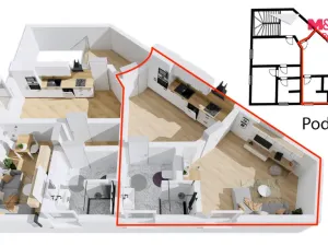Pronájem bytu 1+1, Kladno, Váňova, 36 m2
