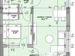 Prodej bytu 2+kk, Ravda, Bulharsko, 58 m2