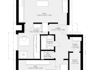 Pronájem bytu 2+1, Brno, Brožíkova, 56 m2