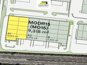 Pronájem skladu, Modřice, Evropská, 3064 m2