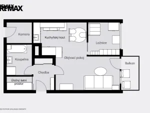 Prodej bytu 2+kk, Praha - Hostivař, Chudenická, 42 m2