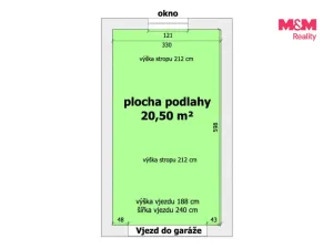 Pronájem garáže, Ostrava, Prokopská, 20 m2